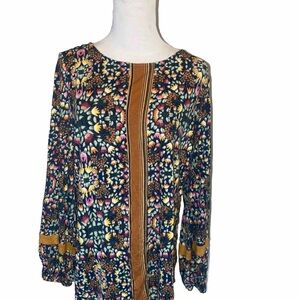 Matilda Jane Green Floral Shirt S